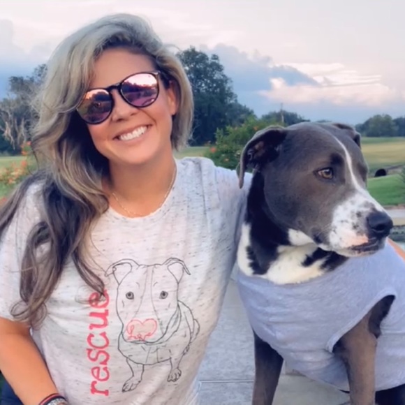 Rescue Dog Love Pitbull Foster Fail T Shirt Marbled Gray Bella Canvas ๐ - Picture 6 of 7